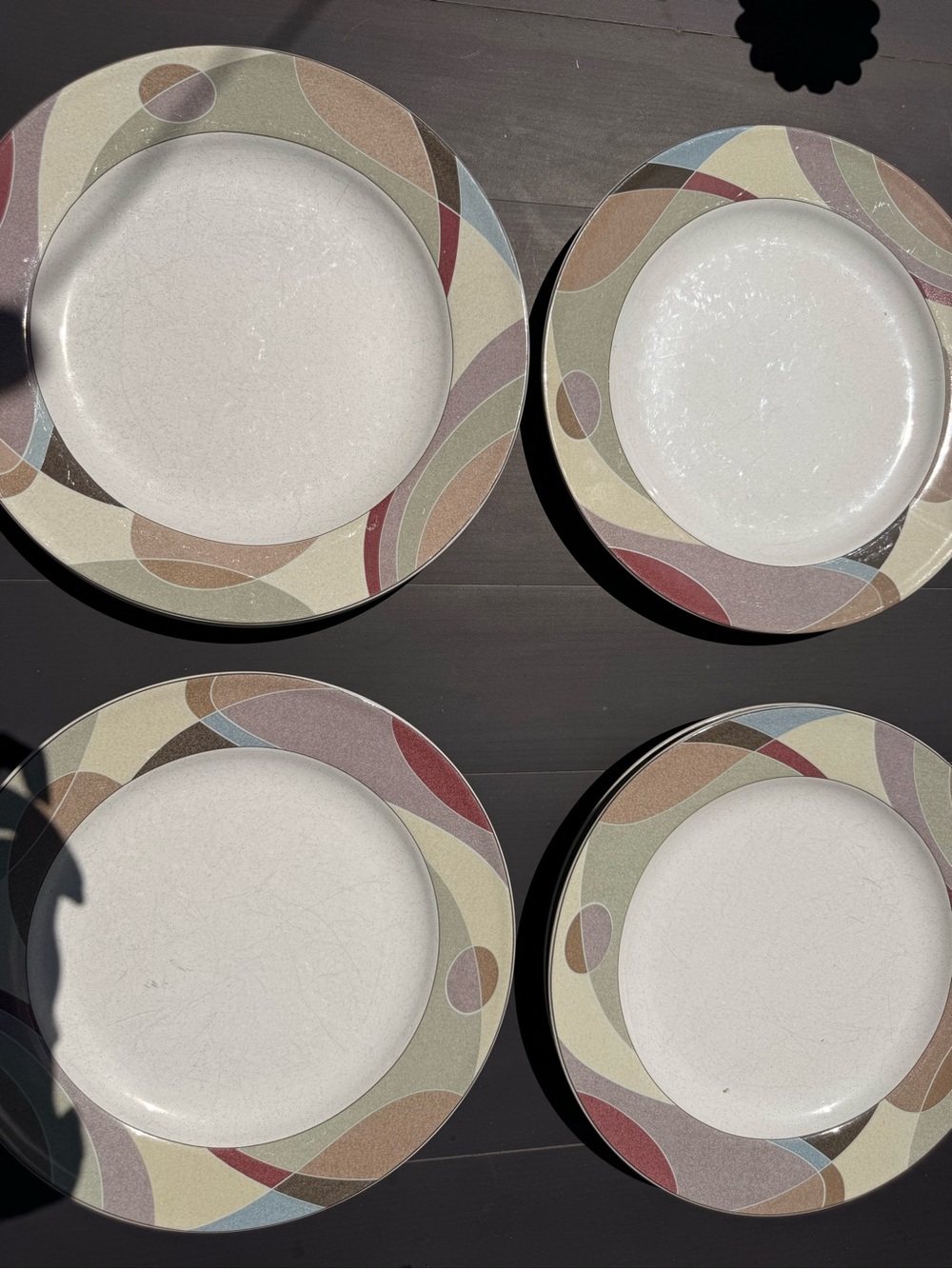 Studio Nova 11” Dinner Plate Set - Multicolor Accent